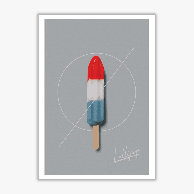Ice lolly modern fine art print, framed kitchen wall art