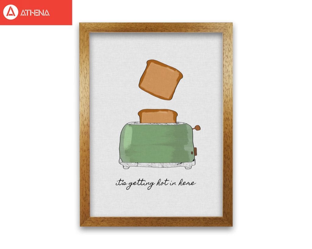 It&#39;s getting hot in here fine art print by orara studio, framed kitchen wall art