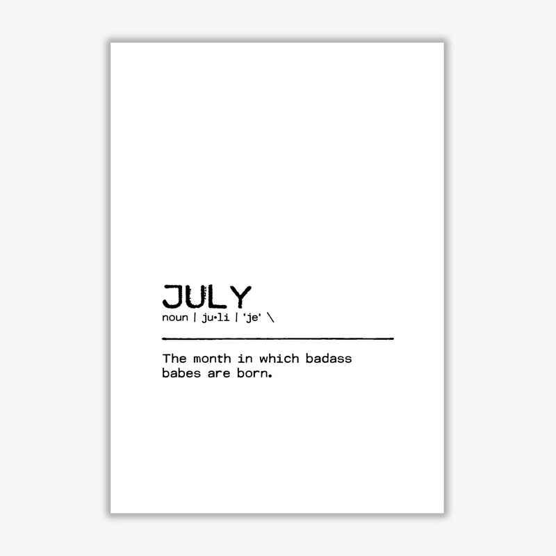 July badass definition quote fine art print by orara studio