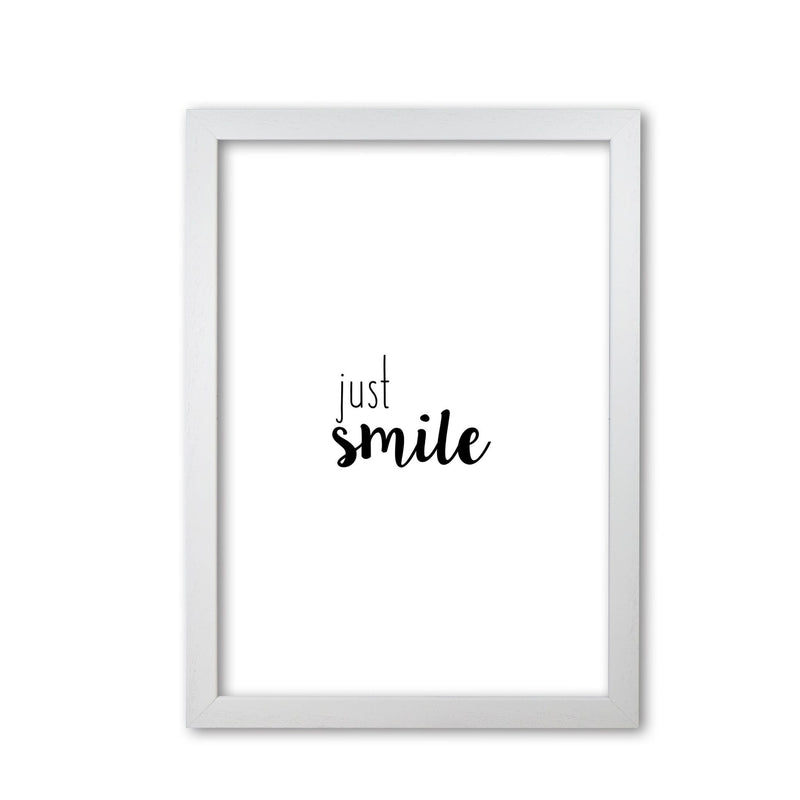 Just smile quote fine art print by orara studio