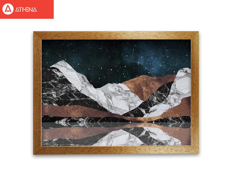 Landscape mountains fine art print by orara studio, framed botanical &