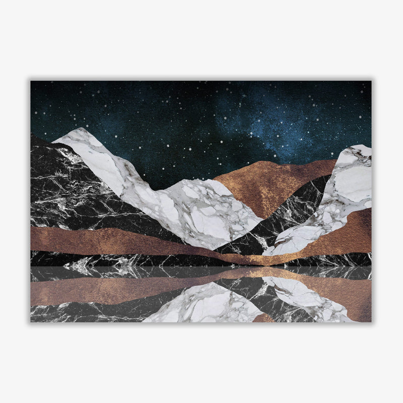 Landscape mountains fine art print by orara studio, framed botanical &