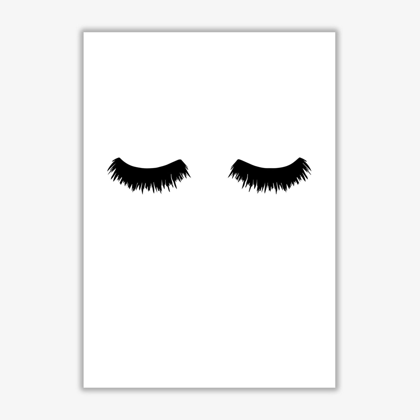 Lashes modern fine art print