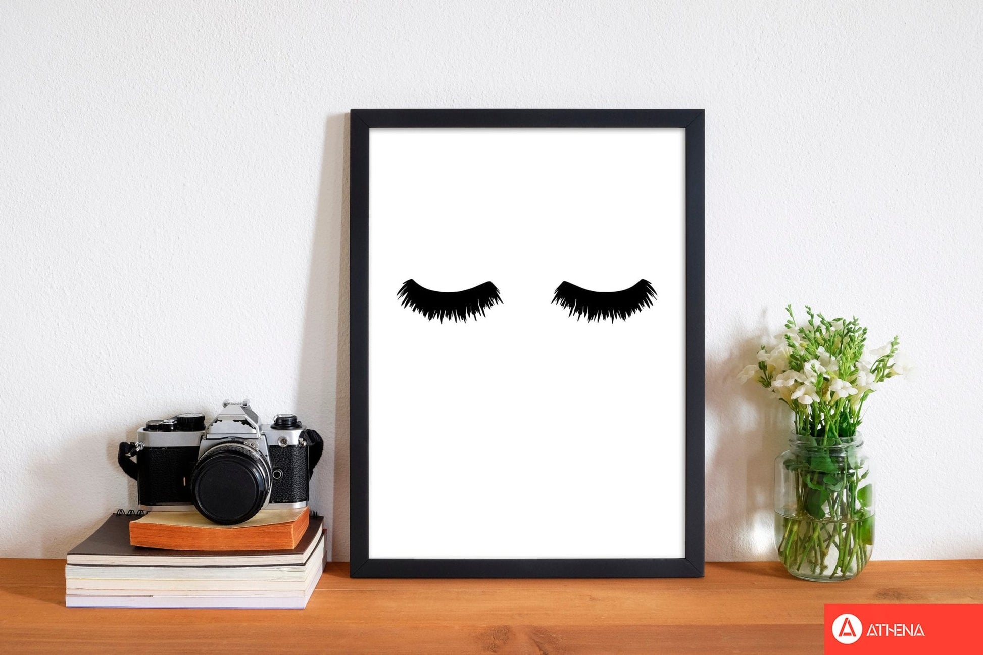 Lashes modern fine art print