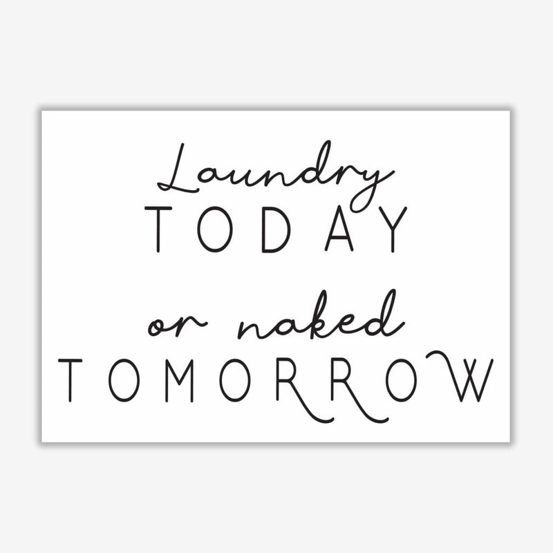Laundry today landscape, bathroom modern fine art print, framed bathroom wall art