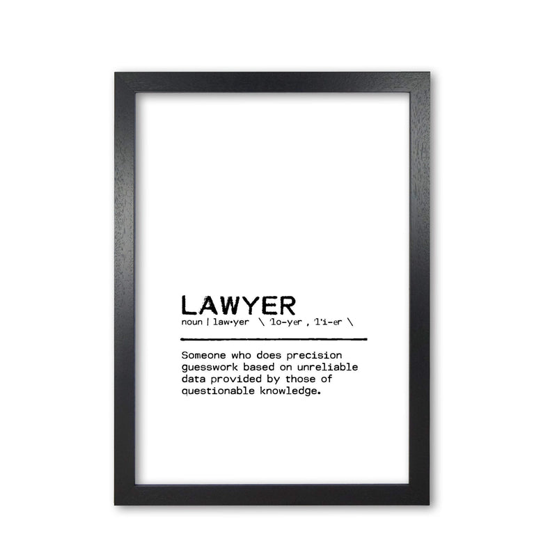 Lawyer questionable definition quote fine art print by orara studio