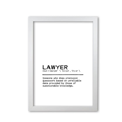 Lawyer questionable definition quote fine art print by orara studio