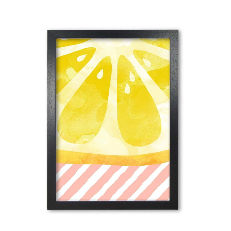 Lemon abstract fine art print by orara studio, framed kitchen wall art