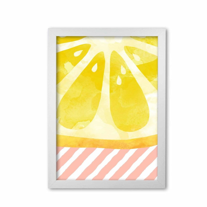 Lemon abstract fine art print by orara studio, framed kitchen wall art