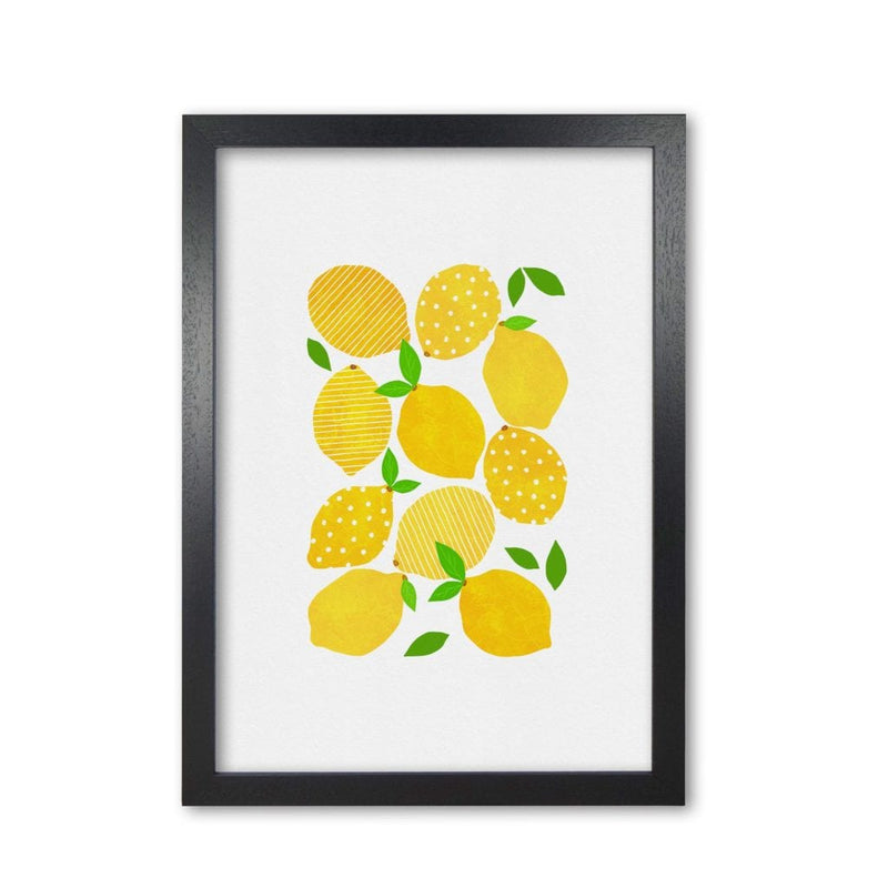 Lemon crowd fine art print by orara studio, framed kitchen wall art