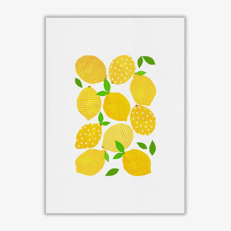 Lemon crowd fine art print by orara studio, framed kitchen wall art