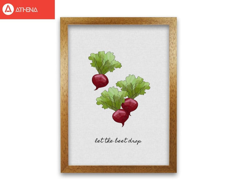 Let the beet drop fine art print by orara studio, framed kitchen wall art