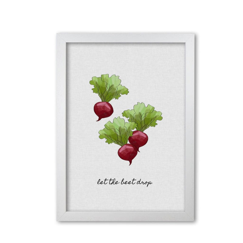 Let the beet drop fine art print by orara studio, framed kitchen wall art