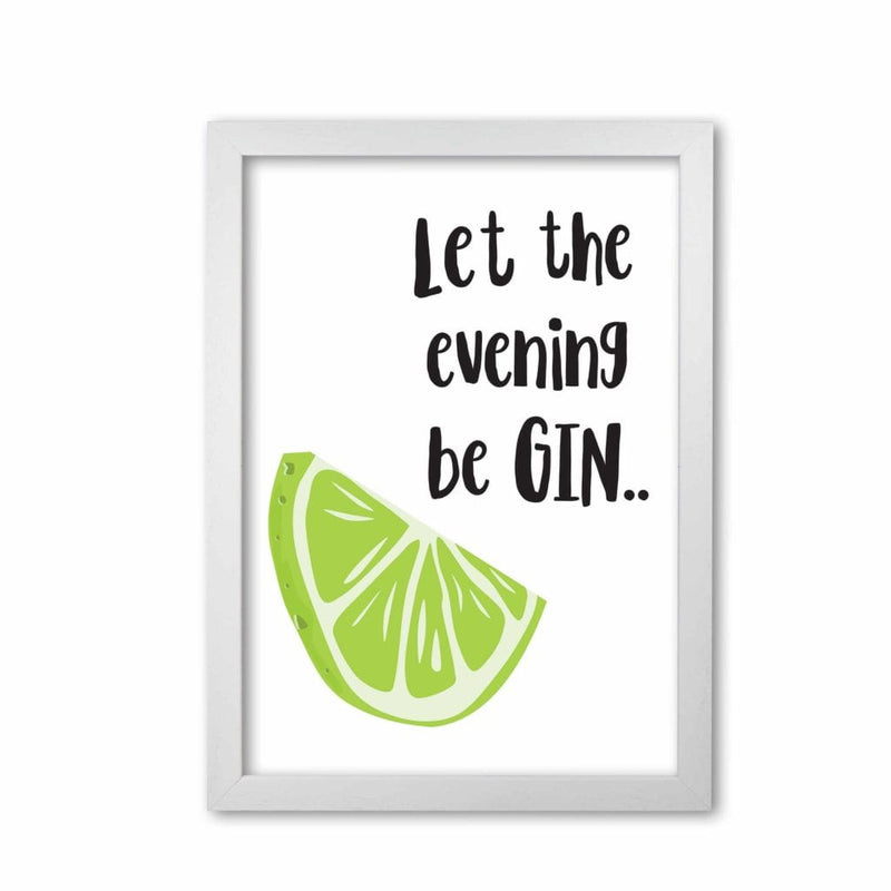 Let the evening begin modern fine art print, framed kitchen wall art
