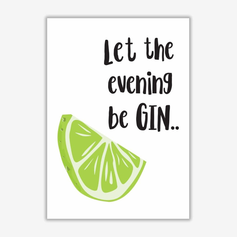 Let the evening begin modern fine art print, framed kitchen wall art