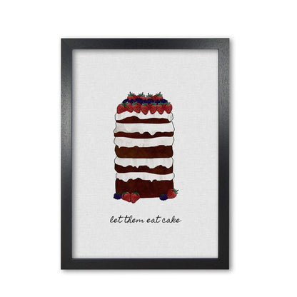 Let them eat cake fine art print by orara studio, framed kitchen wall art