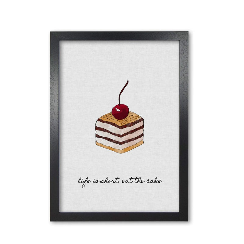 Life is short fine art print by orara studio, framed kitchen wall art