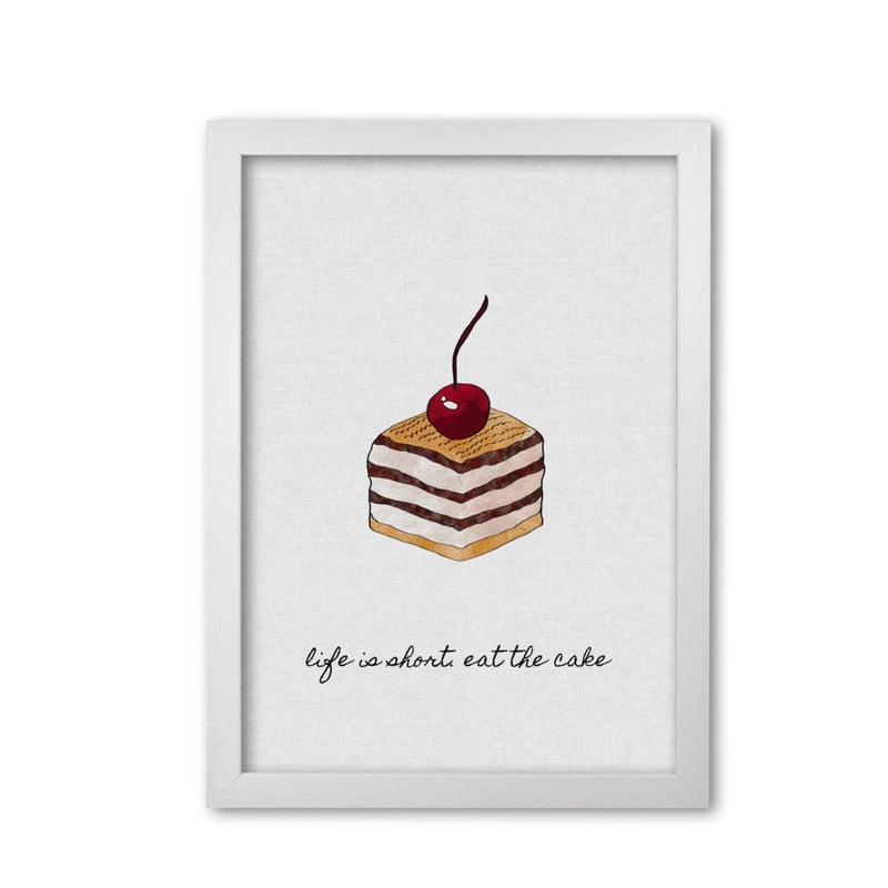 Life is short fine art print by orara studio, framed kitchen wall art