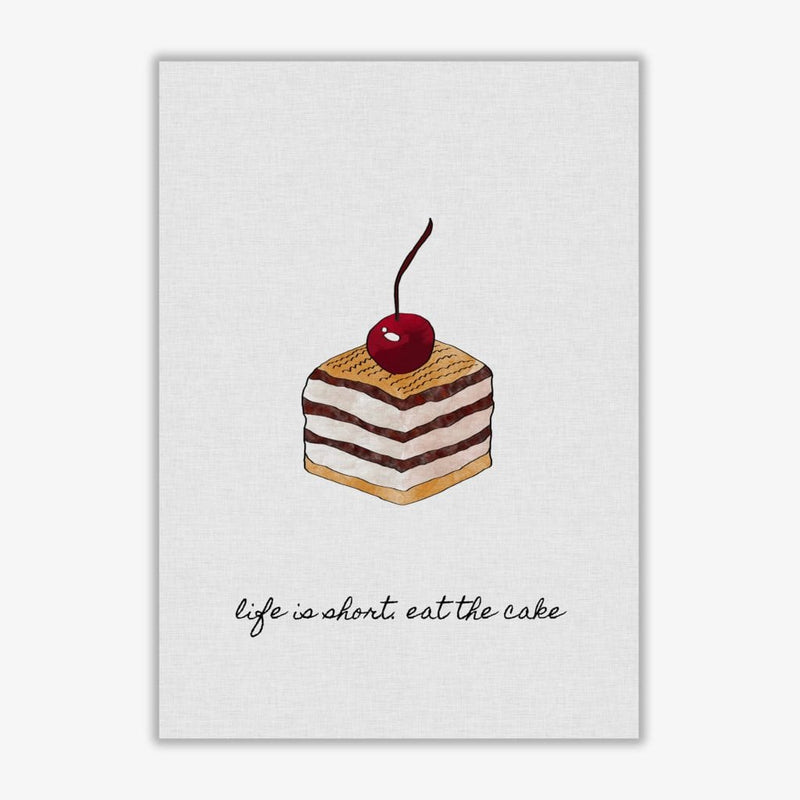 Life is short fine art print by orara studio, framed kitchen wall art