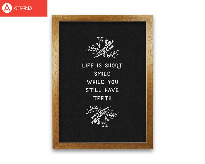 Life is short funny quote fine art print by orara studio