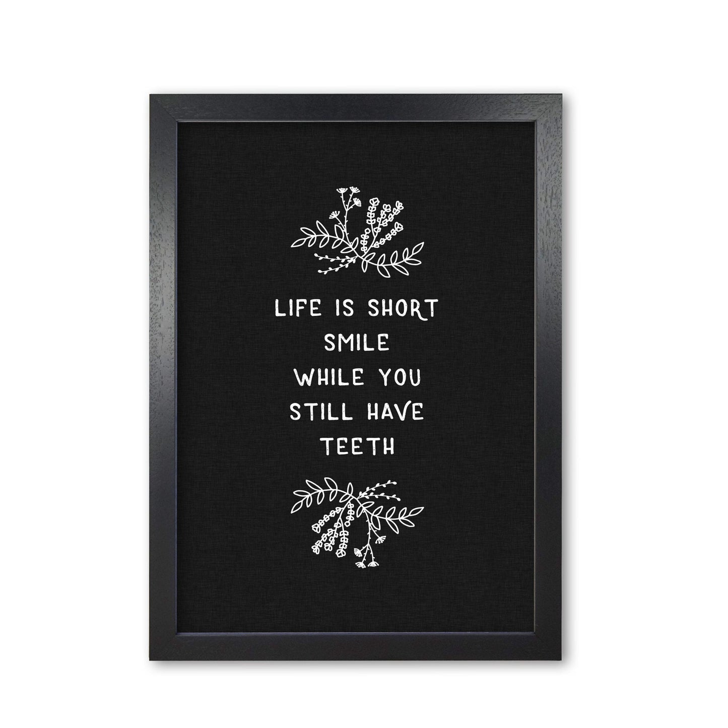 Life is short funny quote fine art print by orara studio