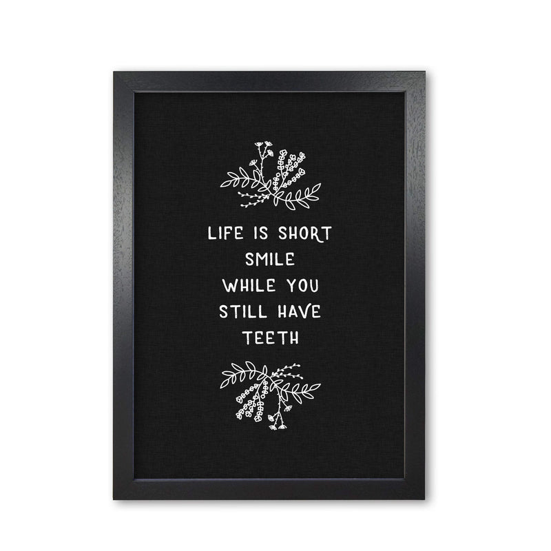 Life is short funny quote fine art print by orara studio