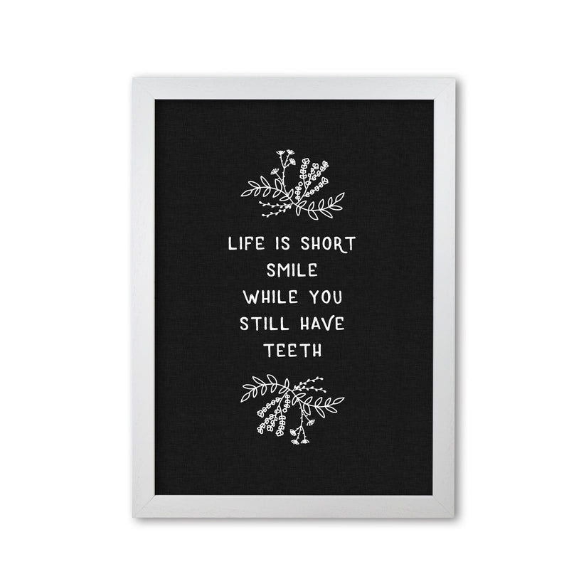 Life is short funny quote fine art print by orara studio