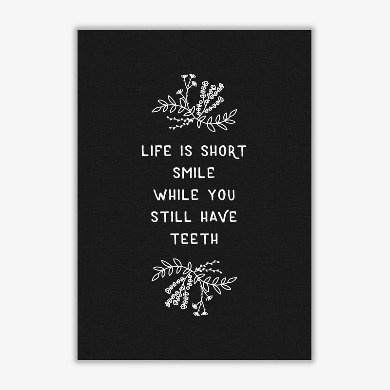 Life is short funny quote fine art print by orara studio