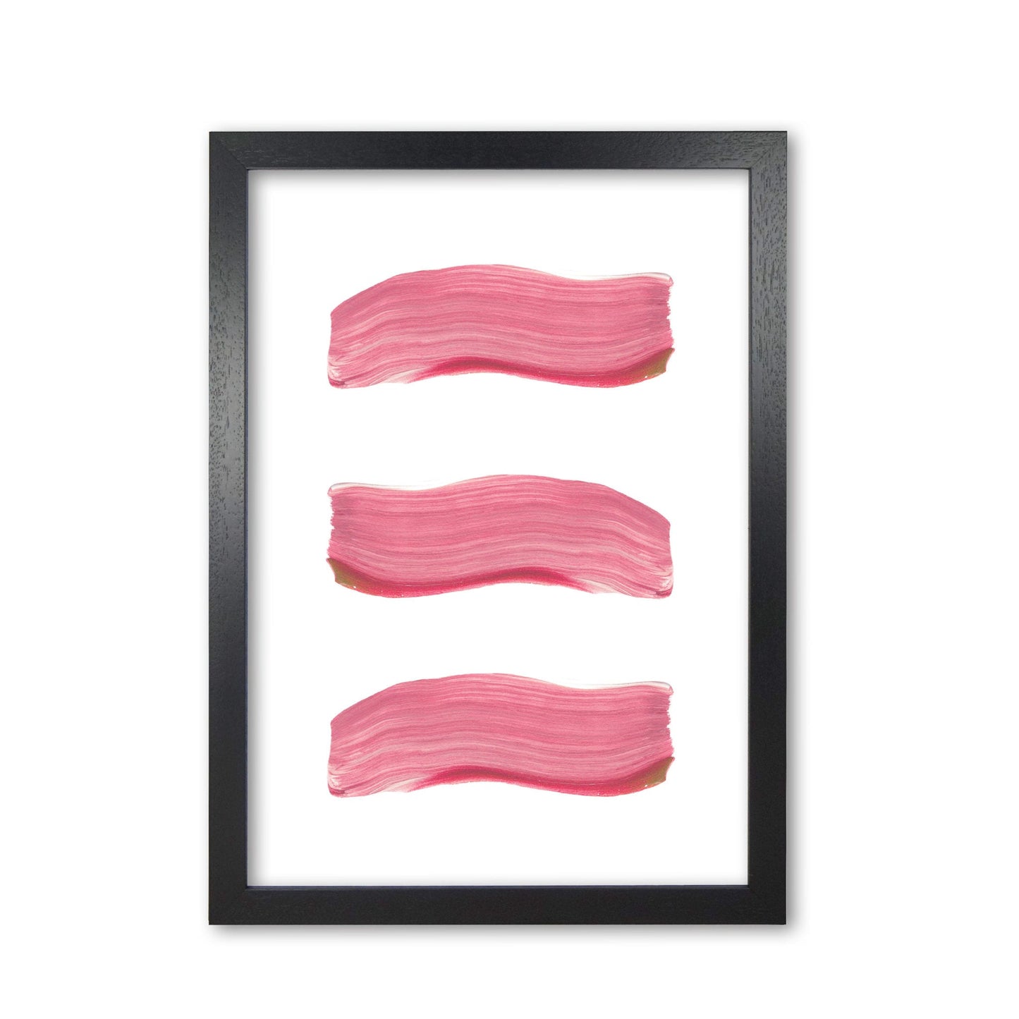 Light pink abstract paint strokes modern fine art print