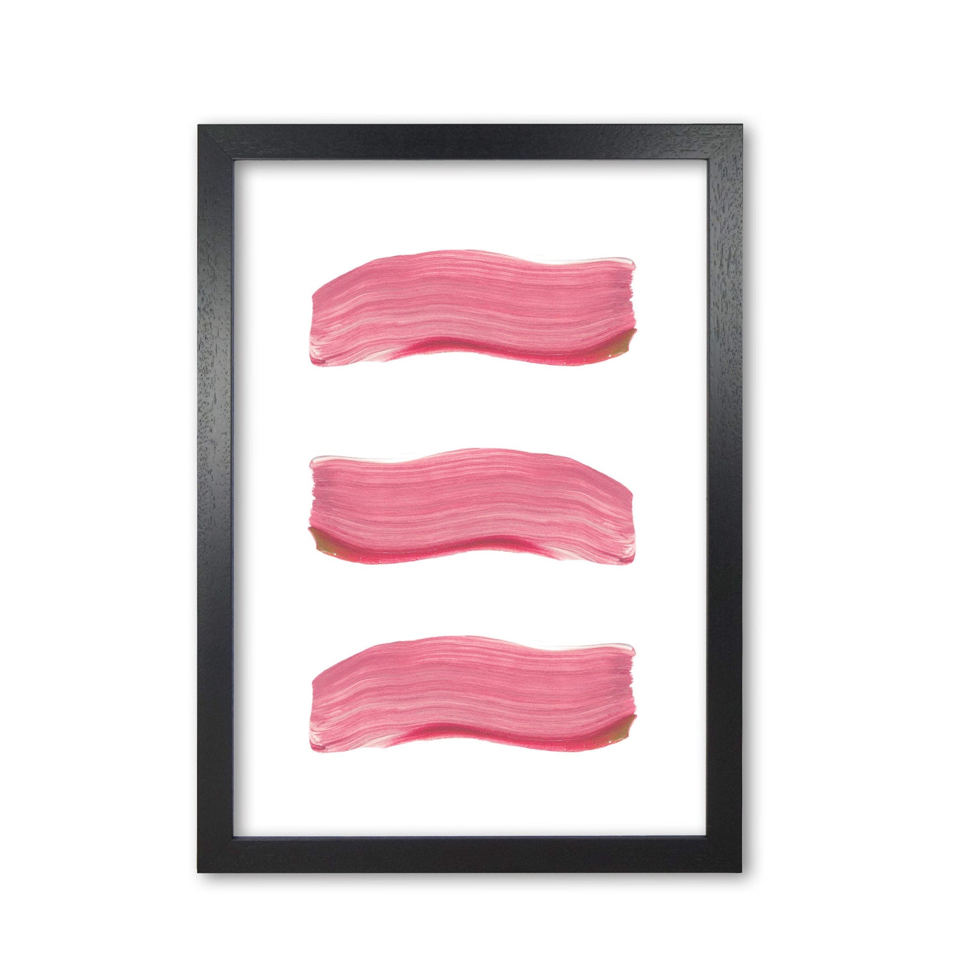Light pink abstract paint strokes modern fine art print