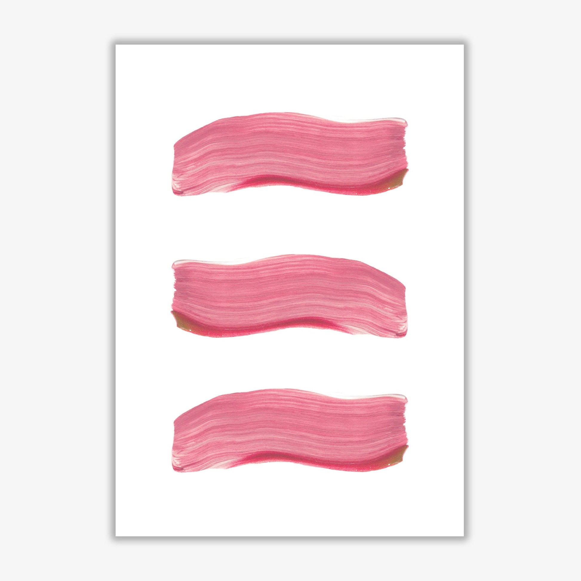 Light pink abstract paint strokes modern fine art print