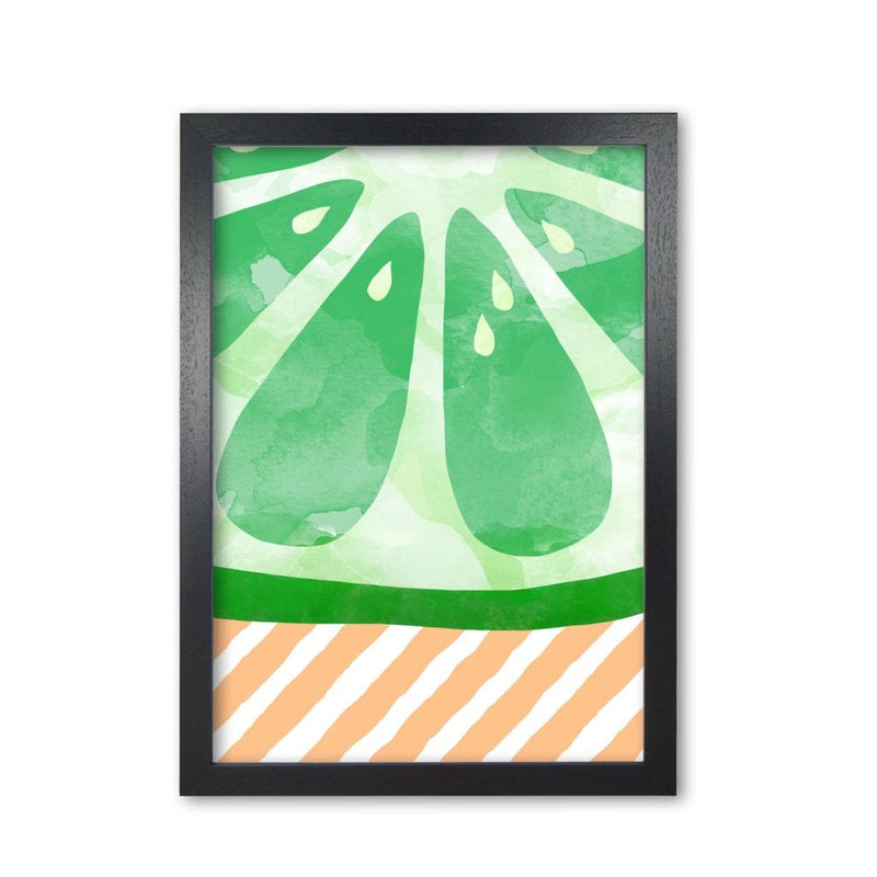 Lime abstract fine art print by orara studio, framed kitchen wall art
