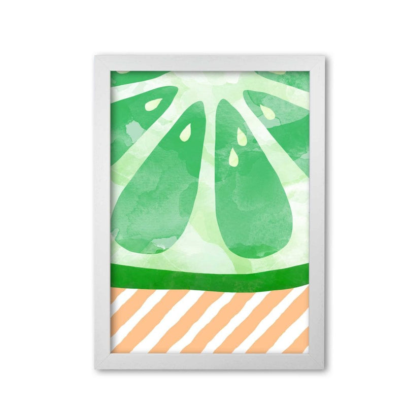 Lime abstract fine art print by orara studio, framed kitchen wall art