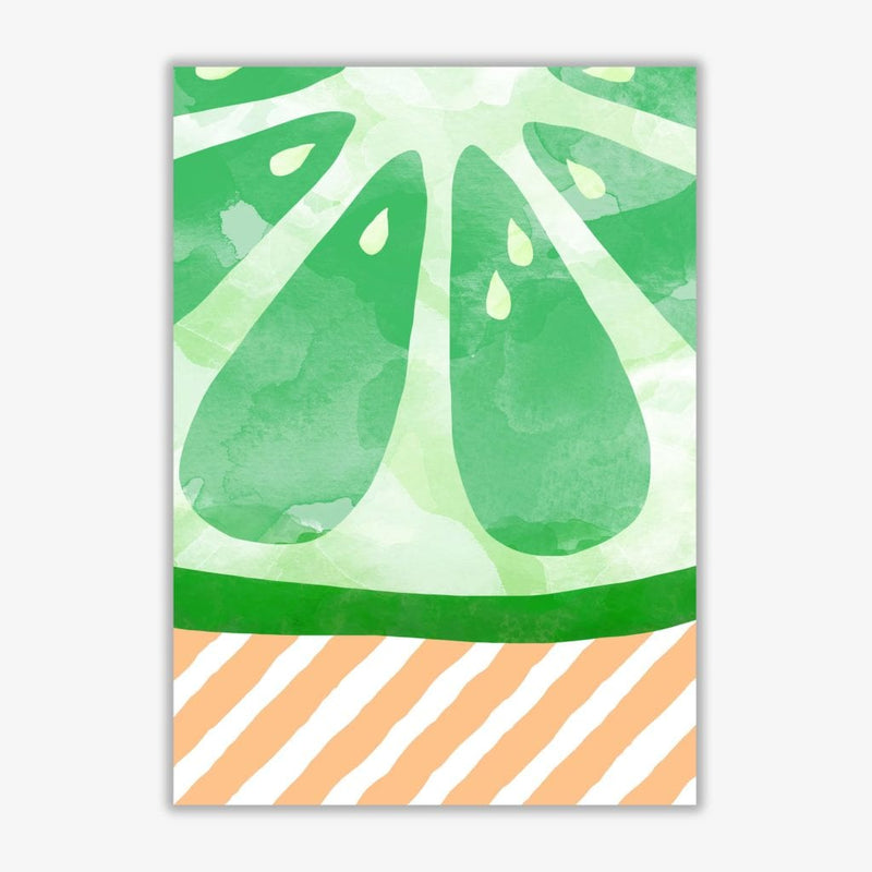 Lime abstract fine art print by orara studio, framed kitchen wall art