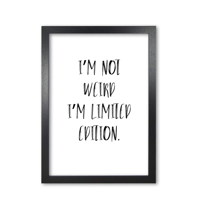 Limited edition modern fine art print, framed typography wall art