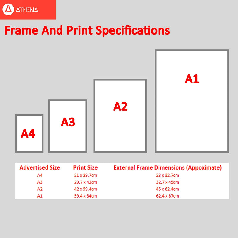 Limited edition modern fine art print, framed typography wall art