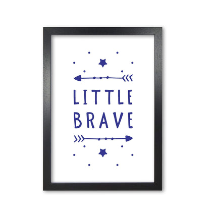 Little brave navy modern fine art print, framed typography wall art
