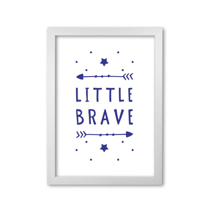 Little brave navy modern fine art print, framed typography wall art
