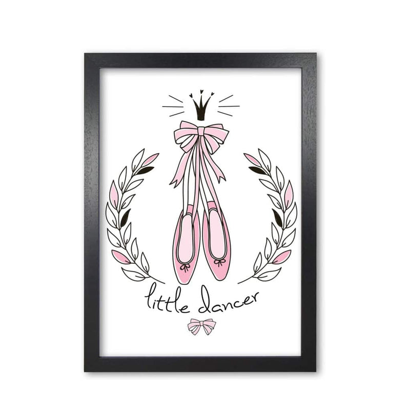 Little dancer shoes modern fine art print, framed childrens nursey wall art poster