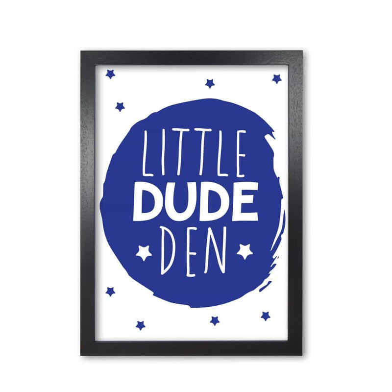 Little dude den navy circle modern fine art print, framed childrens nursey wall art poster