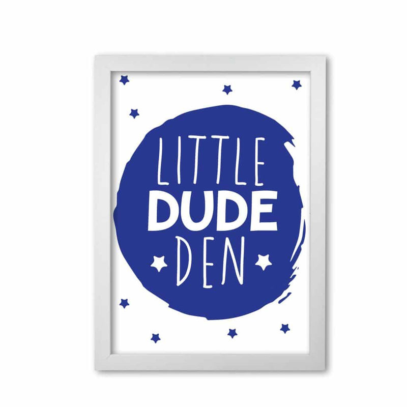 Little dude den navy circle modern fine art print, framed childrens nursey wall art poster