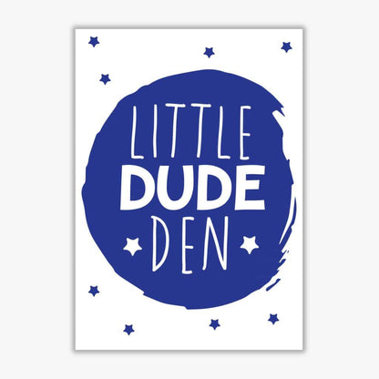 Little dude den navy circle modern fine art print, framed childrens nursey wall art poster