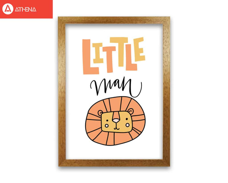 Little lion man modern fine art print, framed childrens nursey wall art poster