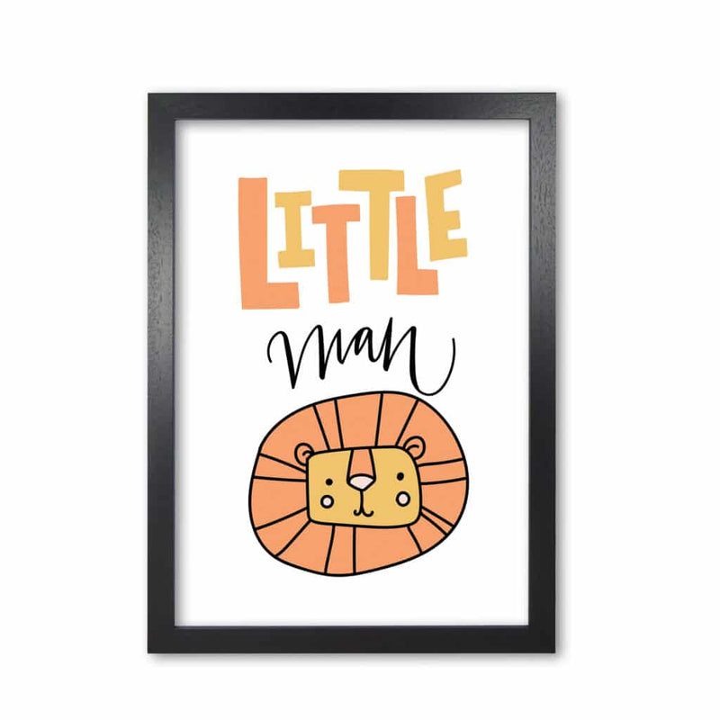 Little lion man modern fine art print, framed childrens nursey wall art poster