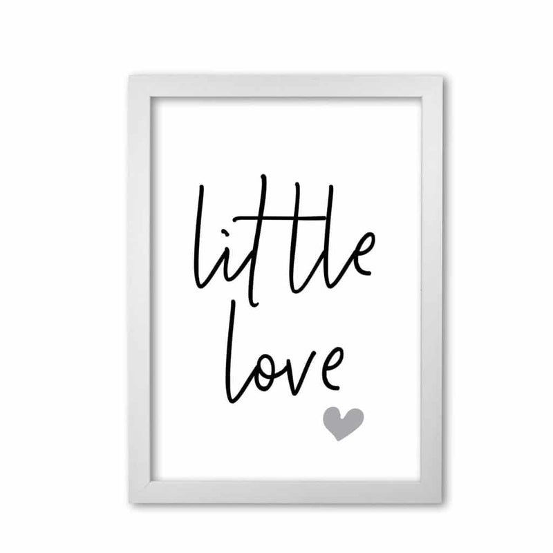 Little love modern fine art print, framed childrens nursey wall art poster