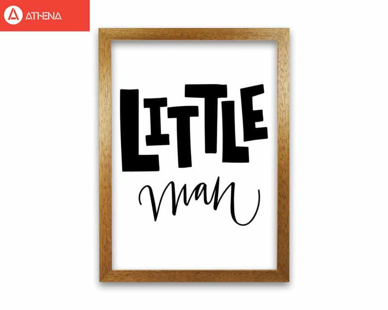 Little man black modern fine art print, framed childrens nursey wall art poster