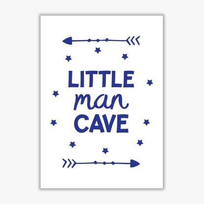 Little man cave navy arrows modern fine art print, framed childrens nursey wall art poster