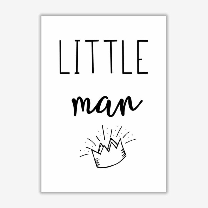 Little man crown modern fine art print, framed childrens nursey wall art poster