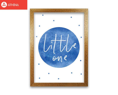 Little one blue watercolour modern fine art print
