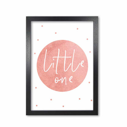 Little one peach watercolour modern fine art print